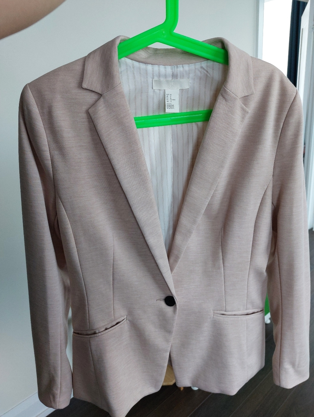 H&M Women One-Button Blazer Suit Jacket